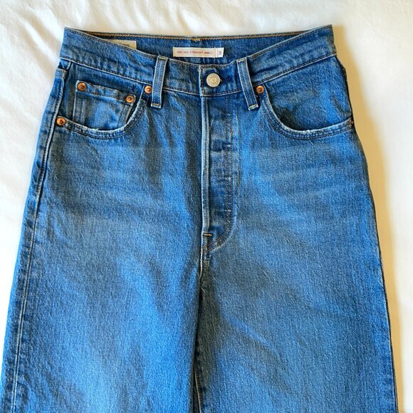 LEVI’S Ribcage Straight Ankle Jeans - Size 26 - Picture 9 of 13